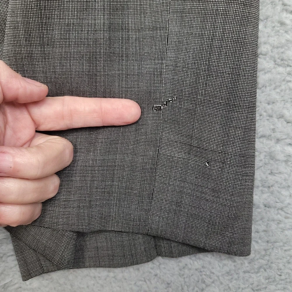 Banana Republic Tailored‎ Slim Suit Pants Mens 36x30 Grey Wool Blend EUC